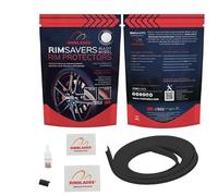 Rimsavers Alloy Wheel Rim Protector - Single Strip (1 Wheel) - DIY Fit for Up to 24" Wheels - Flat-Edged Wheels Rim Protection - 3 Colours Available (Black)