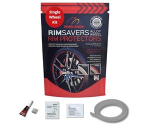 Rimsavers Rim Protector Silver - Covers 1 Wheel Only
