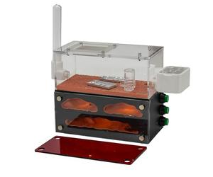 RIMSUNTA Lumen Series - Chamber Ant Farm with Built-in LED Lighting, Compact Formicarium Habitat for Live Ants, Small Colony Ant Nest for Observation