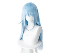 Rimuru Tempest Blue Long Straight Wig Cosplay Costume Tensei shitara Slime Datta Ken Heat Resistant Synthetic Hair Women Wigs
