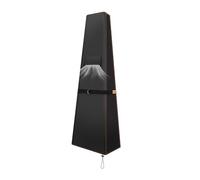Rimwig Patio Heater Cover Waterproof,Patio Heater Protector with Air Vents and Elastic Straps for Pyramid Stand Up Heater(221x61x53cm) Black
