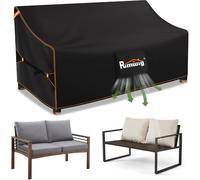 Rimwig Patio Sofa Furniture Covers Waterproof, 2-Seater Outdoor Couch Cover Fits to Outdoor Loveseat Cover with Air Vent 54W x 38D x 35H inches