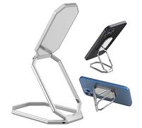 Rimyam Phone Ring Holder Finger Kickstand Foldable Cell Phone Stand Upgraded 360°Rotation Metal Ring Grip Holder for Magnetic Car Mount Compatible with iPhone iPad Samsung Most Smartphone