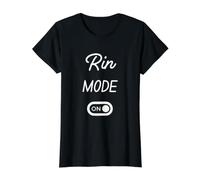 Rin Mode On Name Value Graphic T-Shirt, Women, Black, XL