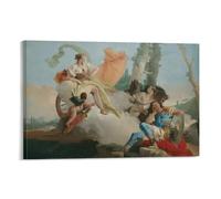 Rinaldo Enchanted by Armida Giovanni Battista Tiepolo Poster Wall Art Poster Scroll Canvas Painting Picture Living Room Decor Home 08x12inch(20x30cm)