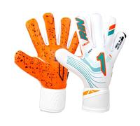 Rinat Nkam Goalkeeper Glove W/G AS, Adult, Unisex, White Green, Size 8