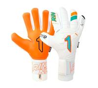 Rinat Nkam Prime W/G Goalkeeper Glove, Junior, Unisex, White Green, Size 5
