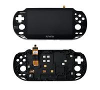Rinbers® BLACK LCD Screen Display Touch Panel Glass Digitizer Assembly with Frame Combo Replacement for Playstation PS Vita PSV PCH-1001 PCH-1101