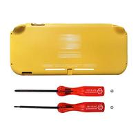 Rinbers Front Back Faceplate Rear Back Cover Housing Replacement for Nintendo Switch Lite Console HDH-001 Top Bottom Shell Case Plastic Cover - Yellow
