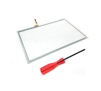 Rinbers® Front Outer Panel Touch Screen Digitizer Glass Lens (NO LCD Screen) Replacement with Y-tool for Nintendo Wii U Gamepad