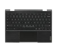 Rinbers Laptop Palmrest Upper Case with US Keyboard and Touchpad Assembly Replacement for Lenovo Chromebook 11 300e 2nd Gen (AMD) AST 82CE 5CB0Z21541 (No Webcam Hole)