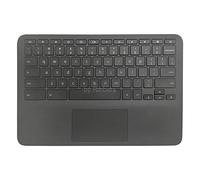 Rinbers Laptop Palmrest Upper Case with US Keyboard Touchpad Assembly Replacement for HP Chromebook 11 G8 EE G8 EE Touch TPN-Q232 L90338-001 L90339-001 Top Cover Gray