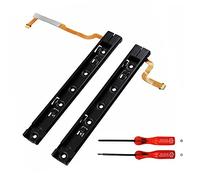 Rinbers Left Right Slide Rail Slider Bracket with Sensor Flex Cable Replacement for Nintendo Switch NS 2017 Console HAC-001 Slide Bar