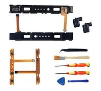 Rinbers Left Right Slide Rail Slider Bracket with Sensor Flex Cable Replacement with Repair Tool Kit for Nintendo Switch NS 2017 Joy-Con Controller Slide Bar (NOT for Console)