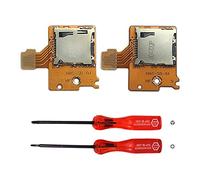 Rinbers Pack of 2 Micro SD Card Reader Board Memory TF Card Slot Socket Replacement for Nintendo Switch NS 2017 Console HAC-SD-01 with Opening Tool