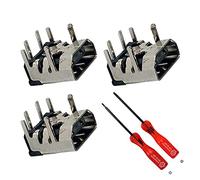 Rinbers Pack of 3 AC-DC Power Jack Input Charging Port Replacement for Nintendo DS Lite DSL with Opening Tool Kit
