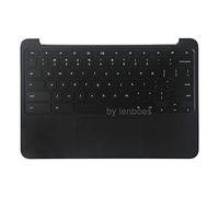 Rinbers Palmrest Upper Case with Keyboard and Touchpad Assembly Replacement Part 917442-001 for HP Chromebook 11 G5 EE (NOT for Chromebook 11 G5 or 11-V Series) - Black