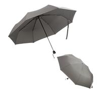 RINCS Essentials Ladies Compact Umbrella- Windproof and Water-Resistant with UV Protection | Premium Sturdy Reinforced Frame | Small Folding Handbag Brolly | Perfect for Travel (Grey)