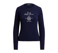 Rinett Long Sleeve Pullover, female, Ralph Lauren, Round-neck Knitwear, Blue, L, Knitwear L