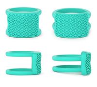 Rinfit 2PCS Ring Protectors for Working Out - Wedding Band Cover - Silicone Ring Guard Set of two: 4mm & 9mm - Patented Design, 4, Silicone, No Gemstone