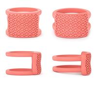 Rinfit 2PCS Ring Protectors for Working Out - Wedding Band Cover - Silicone Ring Guard Set of two - Patented Design, 4mm, 9mm, Silicone, No Gemstone