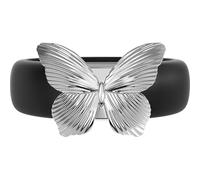 Rinfit Butterfly Silicone Ring with Stainless Steel Accent, Size 6, Silicone, No Gemstone