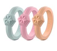 Rinfit Couture Silicone Wedding Band for Women, 5, Silicone, No Gemstone