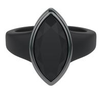Rinfit Marquise Silicone Ring with Stainless Steel Frame, Size 10, Silicone, No Gemstone