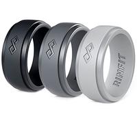 Rinfit Silicone Rings for Men 9mm Wide, 2mm Thick - Mens Rubber Wedding Bands - Infinity Silicone Rings for Him - Patented Design, 14, Silicone, No Gemstone