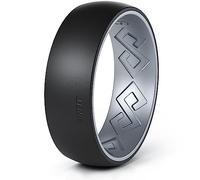 Rinfit Silicone Rings for Women & Men,Matching Silicone Wedding Bands Sets for Him & Her,Rubber Rings for Couples Two-tone Collection,Anillos de Matrimonio Hombre y Mujer Set, Silicone, not known