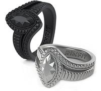 Rinfit Silicone Rings for Women - Promise Ring for Her - Rubber Wedding Bands Women - Marquise & Pear - Patented Design, Silicone, No Gemstone