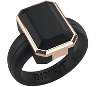 Rinfit Women's Silicone Rings - Anniversary Ring or Promise Ring for Her - Emerald Rubber Wedding Bands Women - Patented Design, Size 7, Silicone & Stainless Steel, No Gemstone