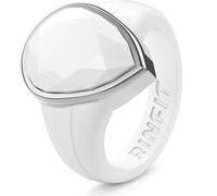 Rinfit Women's Silicone Rings - Engagement or Promise Rings for Her - Oversized Pear Silicone Wedding Bands Women - Patented Design, Size 9, Silicone & Stainless Steel, No Gemstone