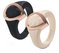 Rinfit Women's Silicone Rings - Engagement or Promise Rings for Her - Silicone Wedding Bands Women - Metal Framed Silicone Pear Collection - Patent Pending Design, Size 6, Silicone, not known