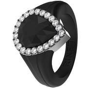 Rinfit Womens Silicone Wedding Ring - Anniversary Ring Women - Promise Rings for Her with Pear Metal Frame & Cubic Zirconia Stones - Patented Design, Size 5, Silicone, Cubic Zirconia