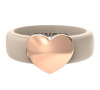 Rinfit Womens Silicone Wedding Ring with Stainless Steel Heart - Rubber Bands - Patented Design, Size 6, Silicone, No Gemstone