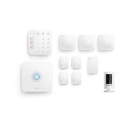 Ring 10-Piece Alarm 2.0 Kit With Indoor Cam, Hd Video, 2-Way Talk, Panic Buttons, Motion Detection, Alexa Compatible