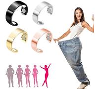 Ring 1st Gen,Magnetic Ring,Acupressure Magnetisc Ring Rings for Women Men (4 Mixed Colors)