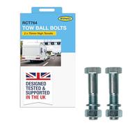 Ring Automotive 2 x 75 mm high Tensile Tow Ball Mounting Bolts: Standard Size (M16) - Suitable for Two Bolt Fixing Tow Balls, Unbekannt