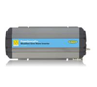 RING 2000W Power Source Pure Modified Sine Wave Inverter - Double Socket: Compact Heavy Duty Extruded Casing