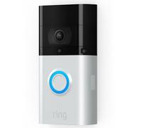 Ring 3 Plus Silver Nickel Wireless Video Doorbell