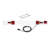 Ring Automotive 4 ft 6 Inch Cycle Carrier Lighting Board: 2 m Cable Length With Elasticated Locking Straps - 'E' Approved Bulbs