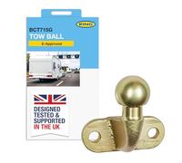 RING 50 mm Gold Tow Ball, E-Approved Mechanical Coupling