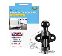 RING 50 mm Heavy Duty Ball & Pin Coupling - Suitable for Leisure, Commercial & Agricultural Trailers