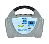 Ring Automotive 6A Car Battery Charger for Vehicles Up to 1.6L: Compatible for 6V & 12V Lead Acid Batteries, Grey