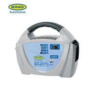 Ring Automotive 6A Car Battery Charger for Vehicles Up to 1.6L: Compatible for 6V & 12V Lead Acid Batteries, Grey