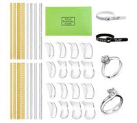 Ring Adjuster for Loose Rings 36 Pcs Invisible Ring Size Adjuster Set with Rings Spacer, Ring Tightener for Loose Rings