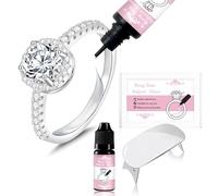 Ring Adjuster for Loose Rings - Invisible UV Curable Ring Resizer with LED Lamp, Clear Adhesive Ring Tightener & Spacer, Universal Ring Size Reducer for Women & Men