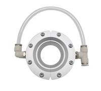 Ring Air Knife Blower, 360 Degree Aluminum Alloy Ring Wind Knife with 2 Air Inlets, Split Installation, 13-203mm Ring Air Knife Blower for Pipe and Cable Drying, Use with Air Compressor