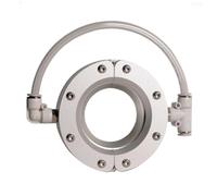 Ring Air Knife Blower, 360 Degree Aluminum Alloy with 2 Air Inlets for Efficient Pipe and Cable Drying, Compatible with Air Compressors